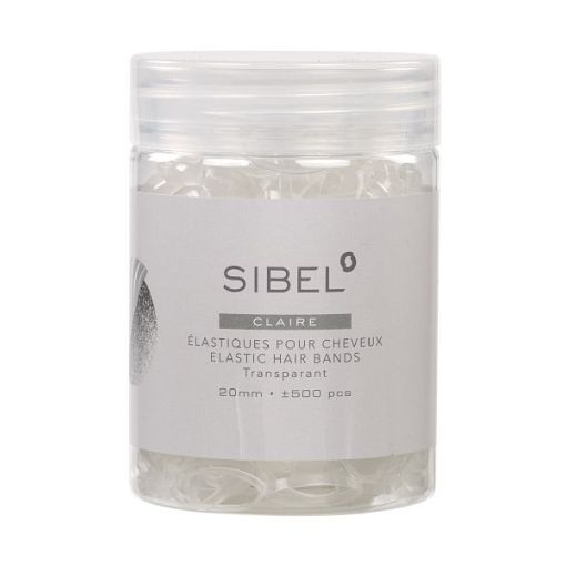 Elastiques cheveux silicone salon de coiffure coloris noir