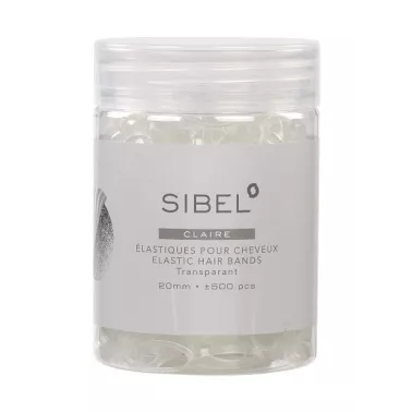 petits Elastiques cheveux en silicone salon de coiffure coloris transparent