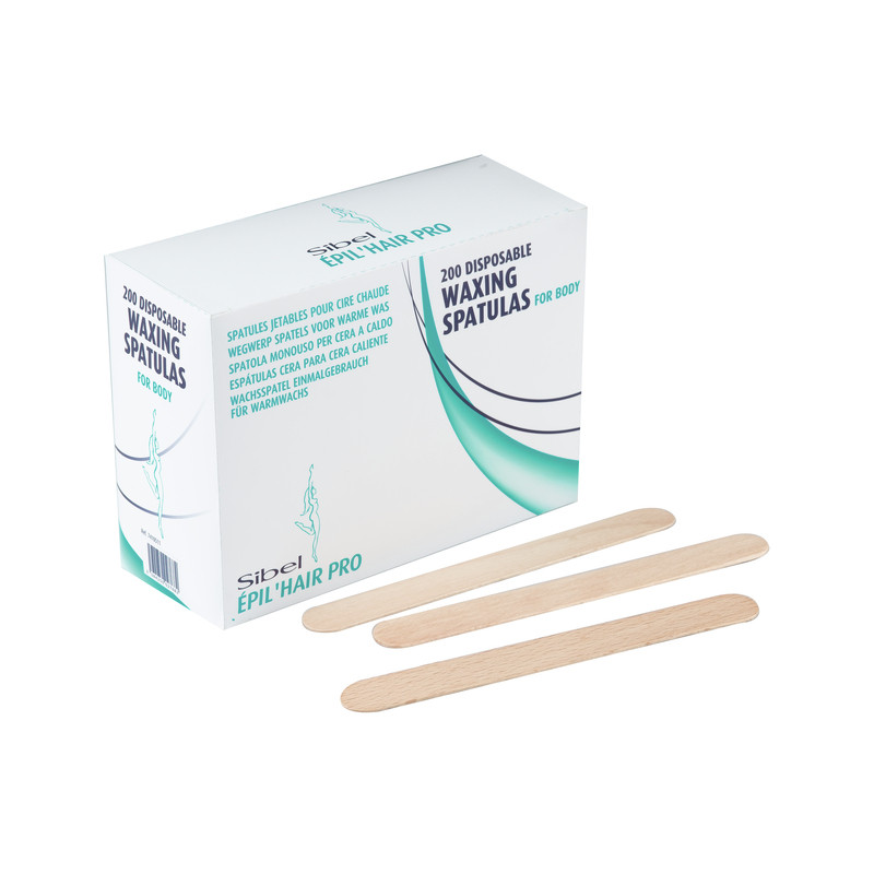 Boite de 200 spatules corps épilation