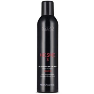 Mousse cheveux pour coiffeur fixation forte marque 6 zéro