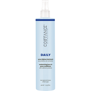  spray cheveux biphase hydrant daily care marque coiffance 400 ml