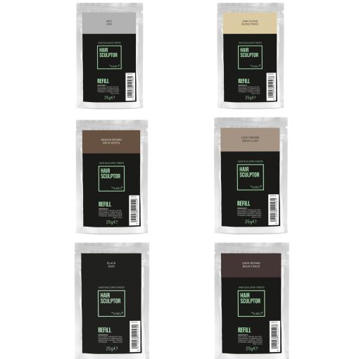 recharge poudre cheveux Hair sculptor 25 g brun clair