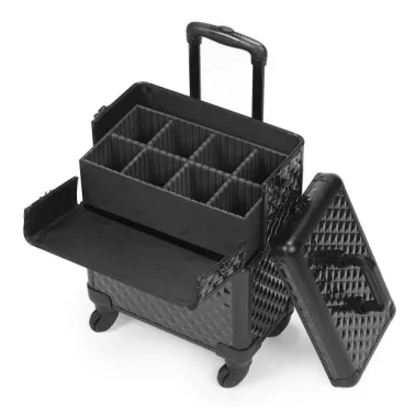  trolley valise two in on beauty case noire