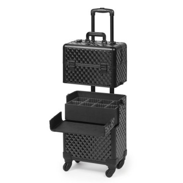  trolley valise two in on beauty case noire