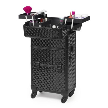 trolley valise two in on beauty case noire