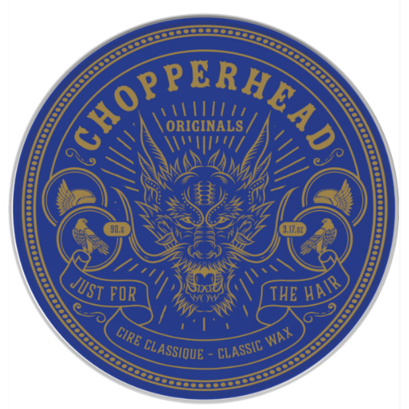 Cire Classique Chopperhead 90 gr pour barbe homme, effet mouillé