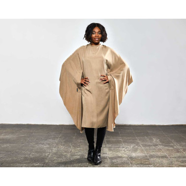 Cape pour coiffeur Nature pro trend design terra brun