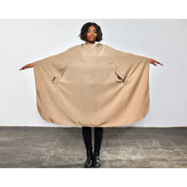 Cape pour coiffeur Nature pro trend design terra brun