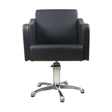 Fauteuil pour salon de coiffure avec pompe hydraulique Kurva vue de côté marque Eurostil