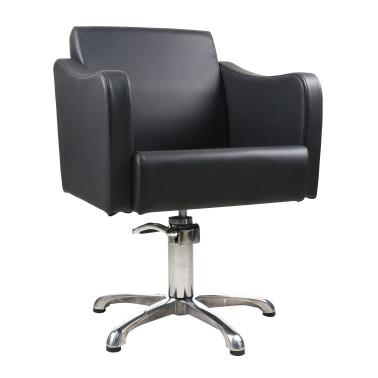 Fauteuil pour salon de coiffure avec pompe hydraulique Kurva vue de côté marque Eurostil
