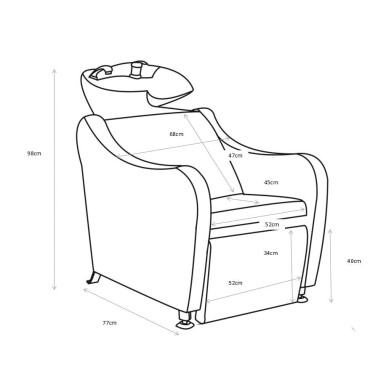 Dimensions bac Kurva Eurostil