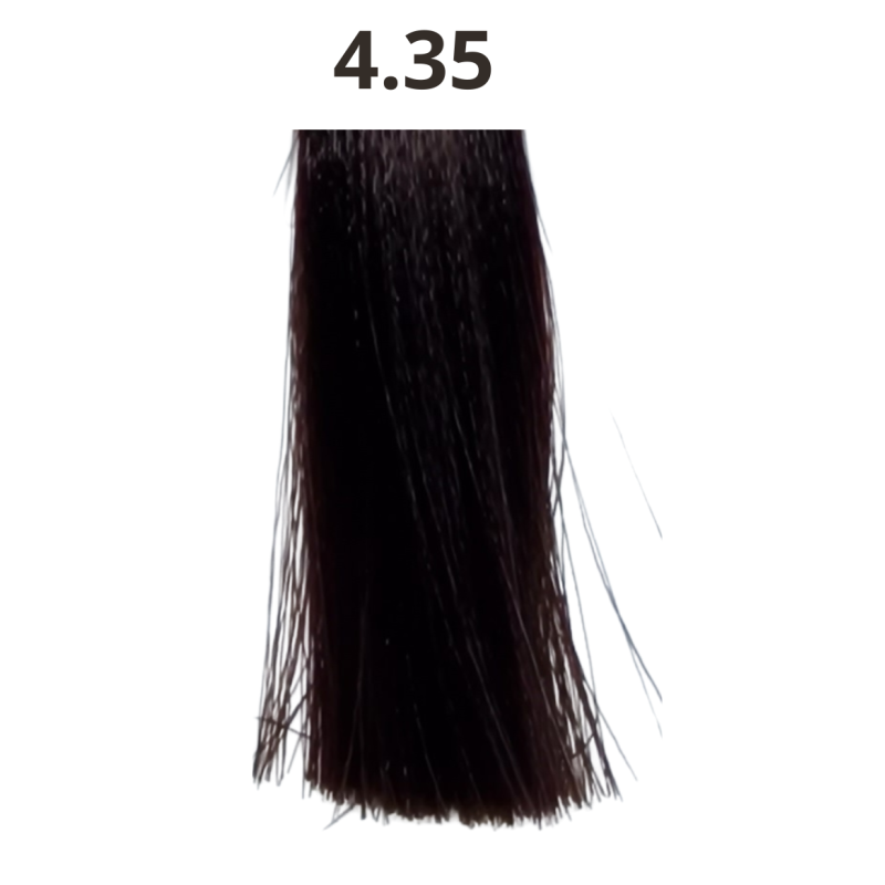 Coloration cheveux sans ammoniaque tube de 90 ml Linka capillor fabriquée en France N°4.35