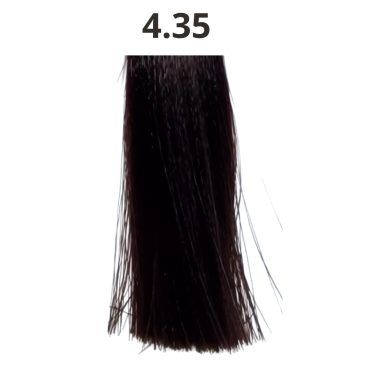 Coloration cheveux sans ammoniaque tube de 90 ml Linka capillor fabriquée en France N°4.35
