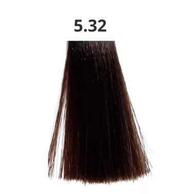 Coloration cheveux sans ammoniaque tube de 90 ml Linka capillor fabriquée en France N°5.32