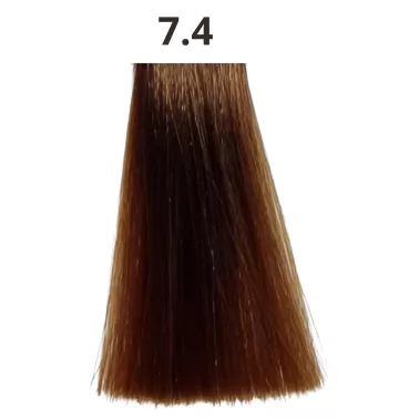 Coloration cheveux sans ammoniaque tube de 90 ml Linka capillor fabriquée en France N°7.4