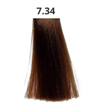 Coloration cheveux sans ammoniaque tube de 90 ml Linka capillor fabriquée en France N°7.34