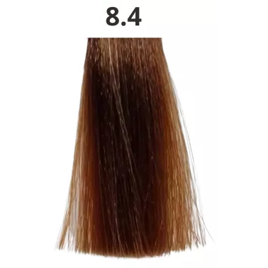 Coloration cheveux sans ammoniaque tube de 90 ml Linka capillor fabriquée en France N°8.4