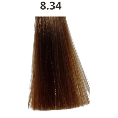 Coloration cheveux sans ammoniaque tube de 90 ml Linka capillor fabriquée en France N°8.34