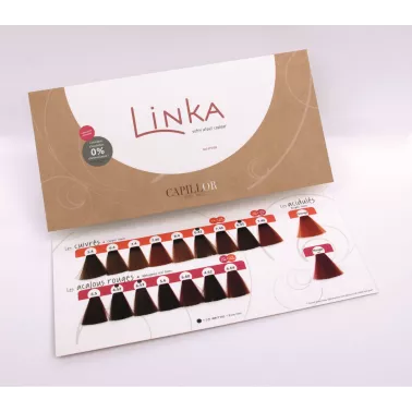 Coloration cheveux sans ammoniaque tube de 90 ml Linka capillor fabriquée en France Nuancier 