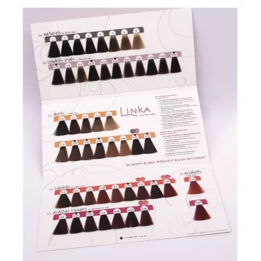 Coloration cheveux sans ammoniaque Linka capillor fabriquée en France Nuancier