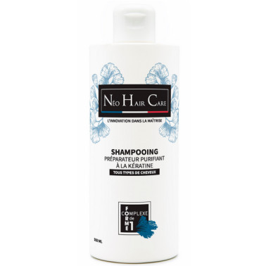 Shampoing préparateur pour lissage brésilien 500 ml marque française néohaircare