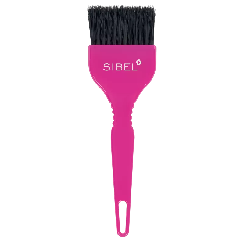Pinceau à Teinture Pour Cheveux Sibel - 5,5 Cm - Noir - Neuf Sous Emballage