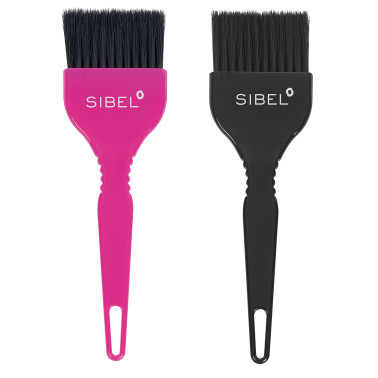 Lot de 2 pinceaux coloration Painter coloris noir et rose