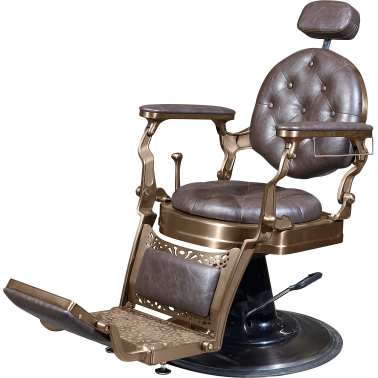 fauteuil de barbier Malone barburrys marron vieilli