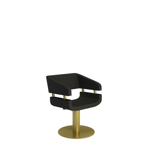 Fauteuil de coiffure Dafné collezione italia base ronde alu