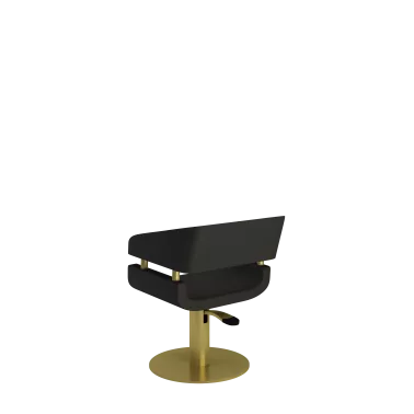 Fauteuil de coiffure Dafné collezione italia base ronde doré art déco
