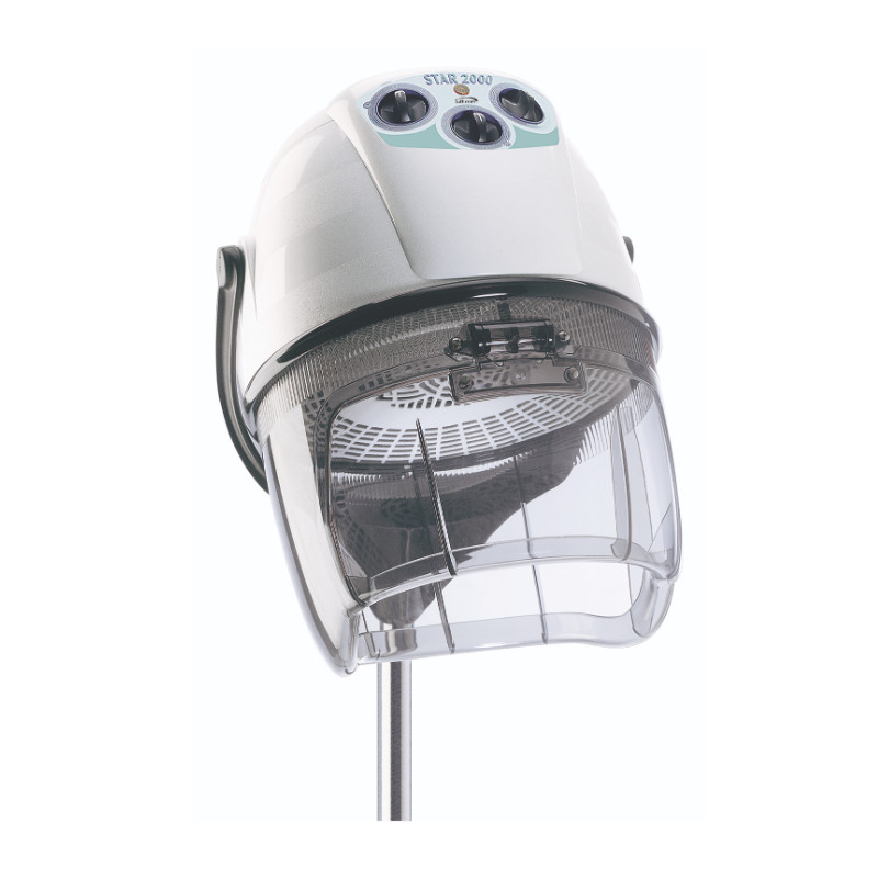 Tête de casque sur pied blanche cheveux usage professionnel pour coiffeur Star 2000 marque ultron