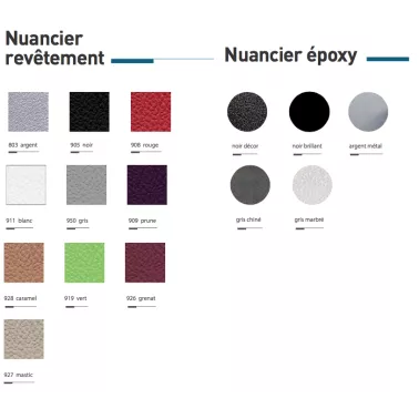 Nuancier pour bac a shampoing coiffure colisée