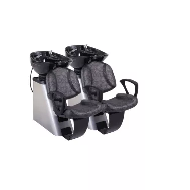 bac a shampoing coiffure colisée 2 places CUVE NOIRE