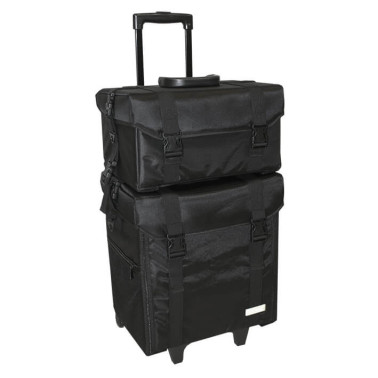 valise coiffure nylon 2 étages