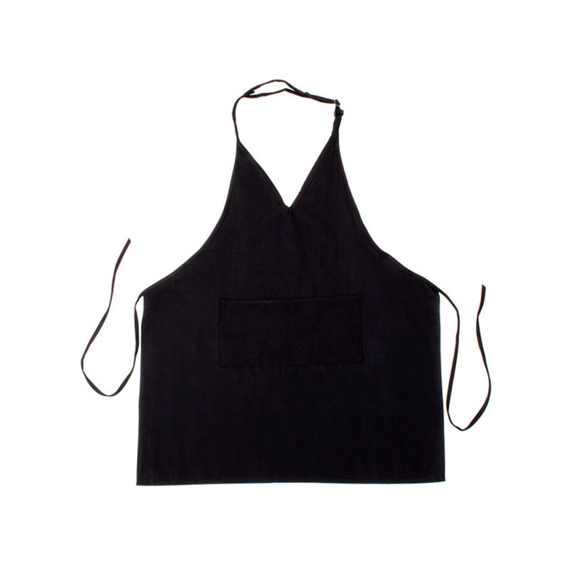 tablier coiffure noir lavable promo sibel