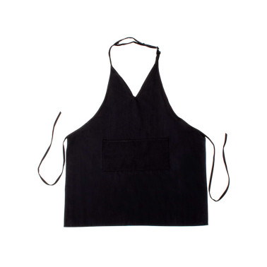 tablier coiffure noir lavable promo sibel