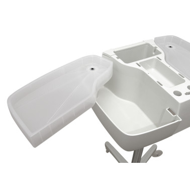 table de coloration eco blanche sibel. tablette couleur