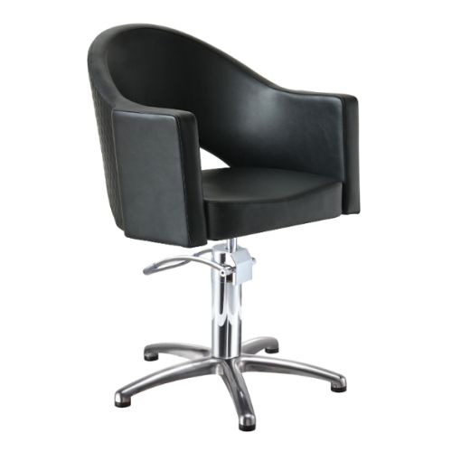 Fauteuil de coiffure base carrée coloris marron