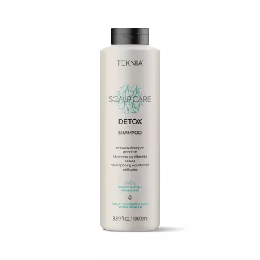 Shampoing cheveux Detox Teknia anti pelliculaire 1000 ml