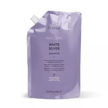 Shampoing recharge White Silver Teknia de chez Lakmé 600ml