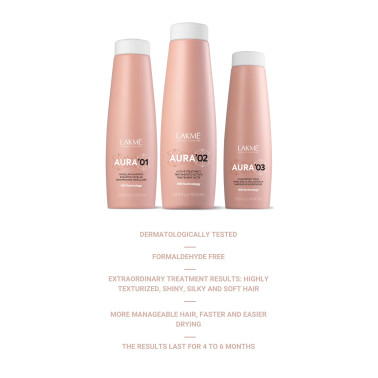 lissage cheveux vegan phase 2 Aura de chez lakmé