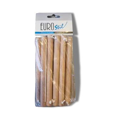Bigoudis cheveux en bois Eurostil