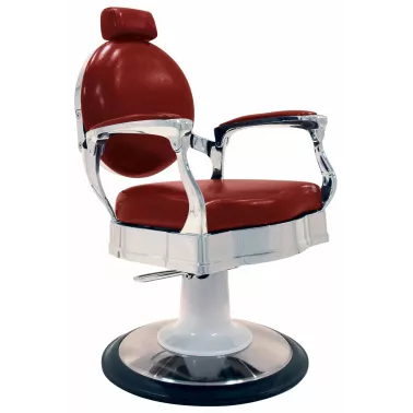 Fauteuil barbier Vicomte rouge
