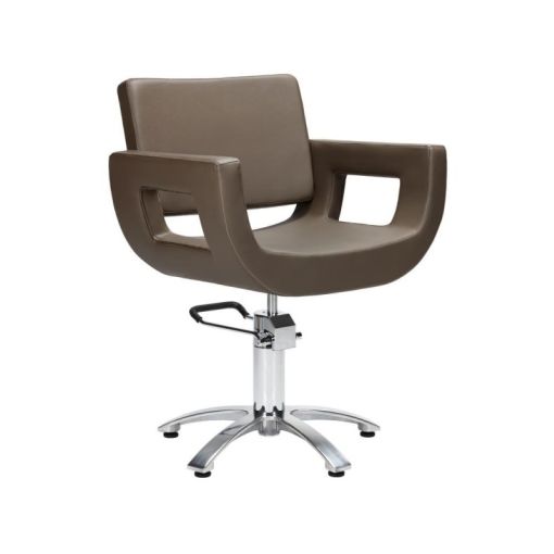 Fauteuil de coiffure zephir gris anthracite Jacques Seban