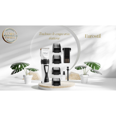 Tondeuse de coupe avec batterie Eurostil pour les salons de coiffure