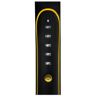 Lisseur cheveux titanium jaune