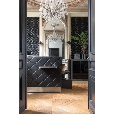 Meuble pour salon de coiffure. Comptoir pour coiffeur modèle Fiducia marque Sibel 