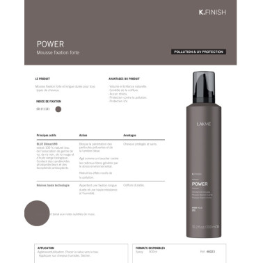 Fiche lakmé mousse power