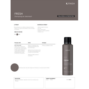 Fiche Shampoing sec Fresh Lakmé