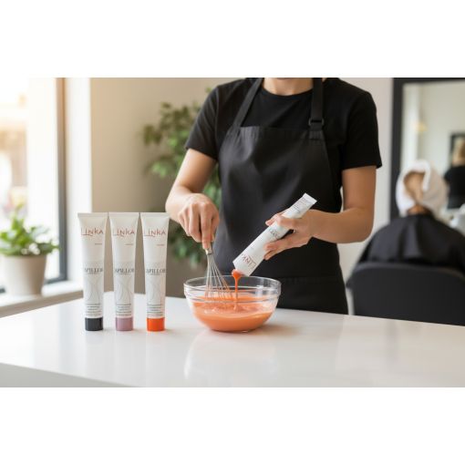 Coloration sans ammoniaque tube de 90 ml Linka capillor fabriquée en France